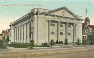 First Presbyterian Church Alameda, California, mailed 1911                